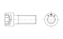 Cap screws with hexalobular drive (6 lobes)